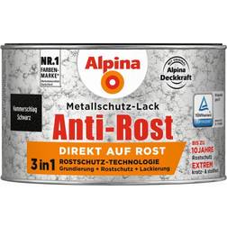 Alpina Metallschutz-Lack Hammerschlag 300 Schwarz