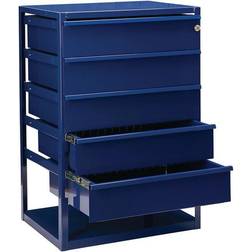HP Autozubehör Thekenschrank LOGS 190 H795xB540xT390mm, 5 Schubl.Fbd.blau RAL 5022 LOGS