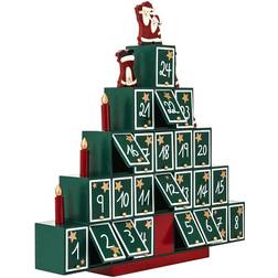 Spielwerk Advent Calendar Christmas Tree Wood Reusable