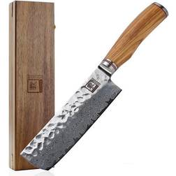 Zayiko Damastmesser "OLIVE Nakirimesser" 17cm