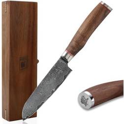 Zayiko Damastmesser KURUMI kleines Santokumesser