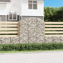 vidaXL Panier De Gabions Arqué Cage À Gabion 150x50x160/180 cm