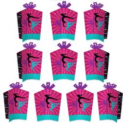 Tumble Flip & Twirl Gymnastics Table Decorations Birthday Party or Gymnast Party Fold and Flare Centerpieces 10 Count