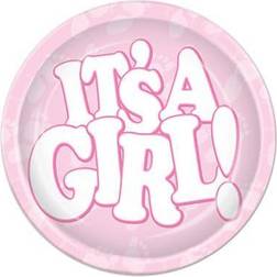 Beistle The Company It s A Girl Paper Plate