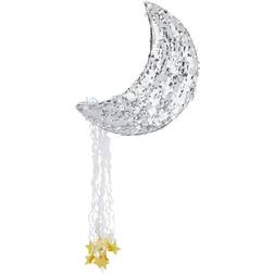 Juvale Pull String Moon Pinata 17x11x3 in