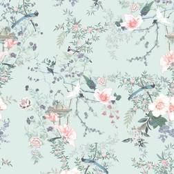 Muriva Lipsy Ophelia Wallpaper Ophelia Duck Egg