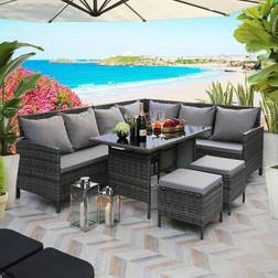 Easy Imex Bideford Rattan Corner Lounge-Set