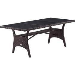 Casaria Polyrattan Gartentisch Takeo