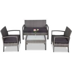 Casaria Poly Rattan Loungesett