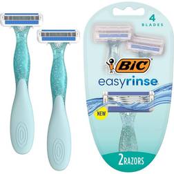 Bic Easy Rinse Women's 4-Blade Disposable Razors 2ct