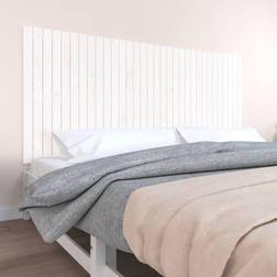 vidaXL Väggmonterad 204x3x90 massiv furu Sänggavel