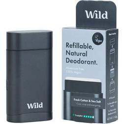 Wild Men's Aqua Case and Mint & Aloe Vera Deodorant Refill