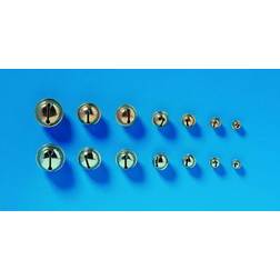 Glorex Rollenglöckchen 15 mm silberfarben, 8 Stück