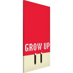 Lavagna Magnetica Frase In Pixel Grow Up In Red