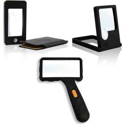 EyePower Pocket Magnifying Glass 4 LEDs 1.25x 4x Incl