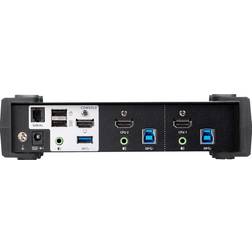 Aten 2Port True 4K Hdmi Kvm W Mixer