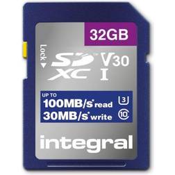 Integral High Speed SDHC/XC Class 10 UHS-I U3 V30 100/30MB/s 32GB