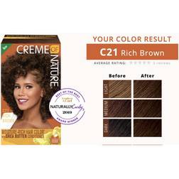 Creme of Nature Shea Butter Liquid Hair Colour Browns C21 Rich Brown