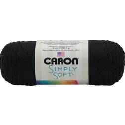 Caron Black Simply Soft Solids Yarn Multipack of 12 12 Pack