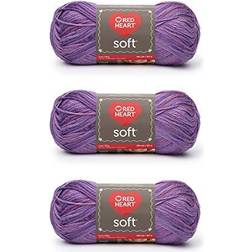 Red Heart Red Heart Soft Yarn, 3 Pack, Plumy 3 Count