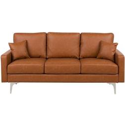 Beliani Gavle Golden Brown Sofa 183cm 3 Seater