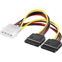 Goobay SATA Power Adapter 4Pin 2x15Pin Molex