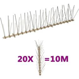 vidaXL 5-row Plastic Bird & Pigeon Spikes Set