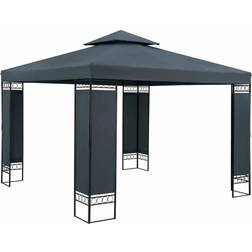 Casaria Pavillon Havetelt 3 x 3 m Metal Vandafvisende Luksus
