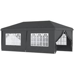 OutSunny Pop Up Gazebo with Sides and Windows 3x6 m