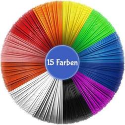 Filapen PCL Filamente 1,75mm 100 meter Packung, 15 unterschiedliche Farben