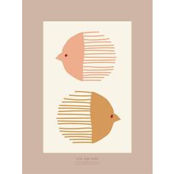 Vissevasse Bird And Fish Poster