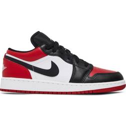 Nike Air Jordan 1 Low Bred Toe GS - Gym Red/White/Black