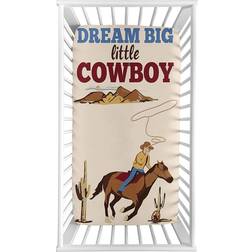 Sweet Jojo Designs Wild Cowboy Boy Fitted Crib Sheet 11x20.5"