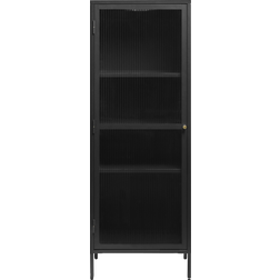 SoffaDirekt Bronco Glasskab H160 Sort Opbevaringsskab