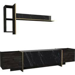 In Living Nadja Black/Gold TV-bänk 180x32.5cm