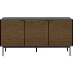 Steens Soma 3 Doors Granulated Black Brushed Espresso Sideboard