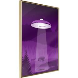 Artgeist Plakat Ufo 20 x 30 cm Guldramme Billede