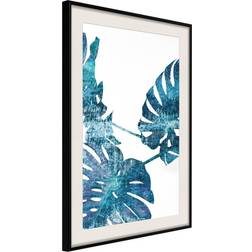 Artgeist Poster - Sapphire Monstera 20x30 Tavla