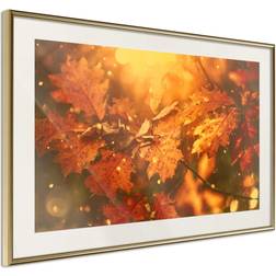 Artgeist Poster Golden Autumn 30x20 Guldram Tavla