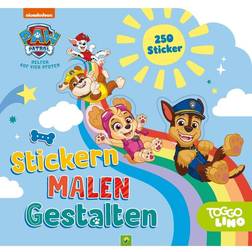 PAW Patrol Stickern, Malen, Gestalten. Mit 250 Stickern. Für Kinder ab 3 Jahren