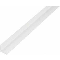 Alberts Vinkelprofil 20x20x1,5mm Ligesidet Kunststof Hvid 20stk