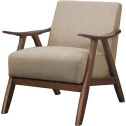 Benjara Light Brown Lounge Chair