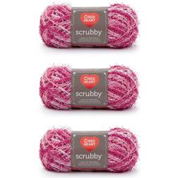 Red Heart Scrubby Garn 3-Pack 85 g