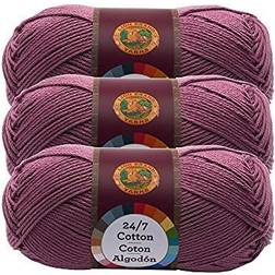 Lion Brand 24/7 Cotton Yarn 3 Pack