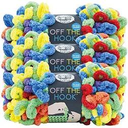 Lion 3 Pack Brand Yarn Off The Hook Bulky No Needle Yarn, Cosmic Dust