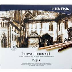 LYRA Rembrandt Fine Art Graphite & Sketching Sets brown tones set set of 25