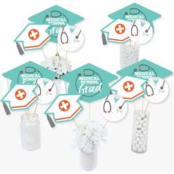 Medical School Grad Graduation Centerpiece Sticks Table Toppers Set of 15 Blue