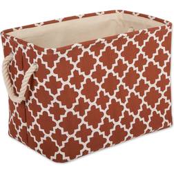 Design Imports DII Polyester Bin Lattice Cinnamon Basket