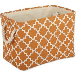 Design Imports Polyester Bin Lattice Pumpkin Spice Basket