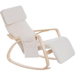 Homcom Wooden Lounge Rocking Chair